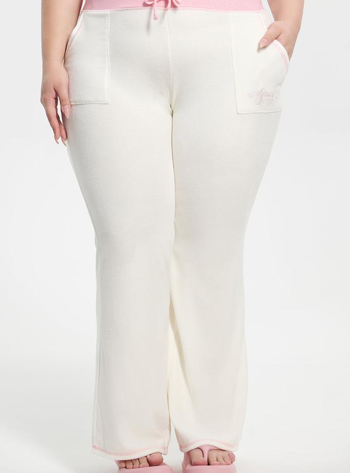 Plus-Size Sweetheart Cotton Velour Track Pants On Sale