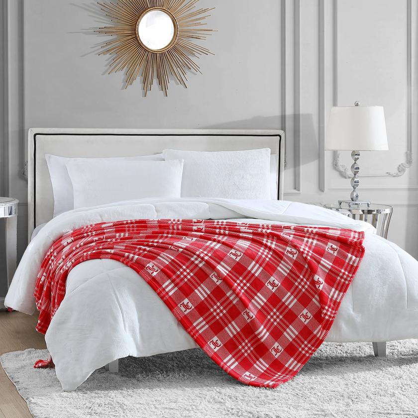 Plush Plaid Throw Blanket Free shipping