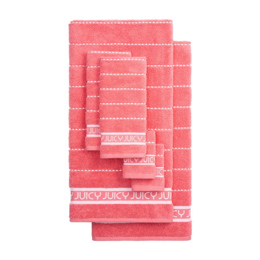 Plush Stripe Bath Towel Set Free shipping