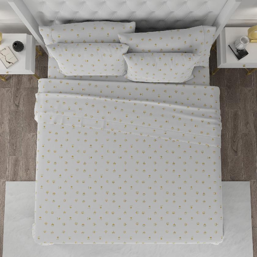 Printed Microfiber Sheet Set On Sale