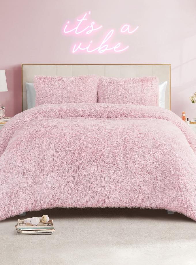 Shaggy Faux Fur Comforter Set High Quality