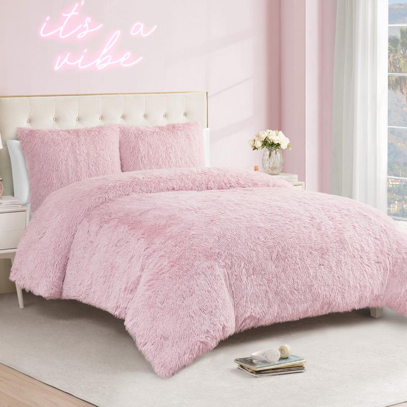 Shaggy Faux Fur Comforter Set High Quality