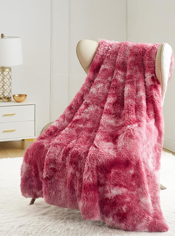 Shaggy Faux Fur Plush Blanket On Sale