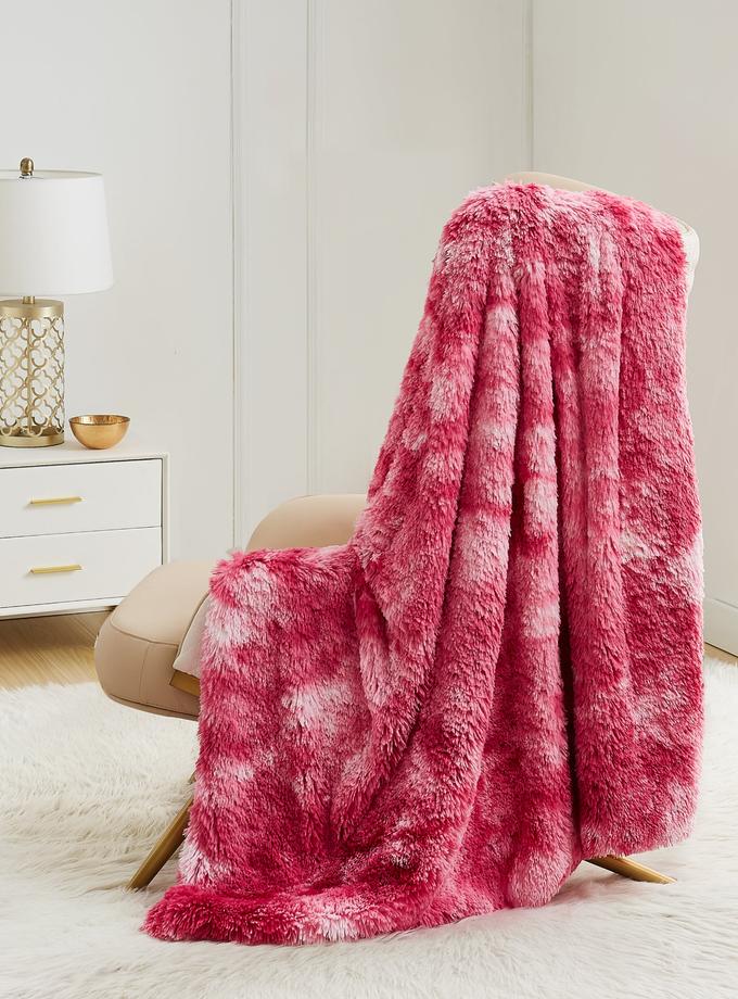 Shaggy Faux Fur Plush Blanket On Sale