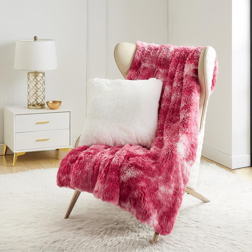 Shaggy Faux Fur Plush Blanket On Sale