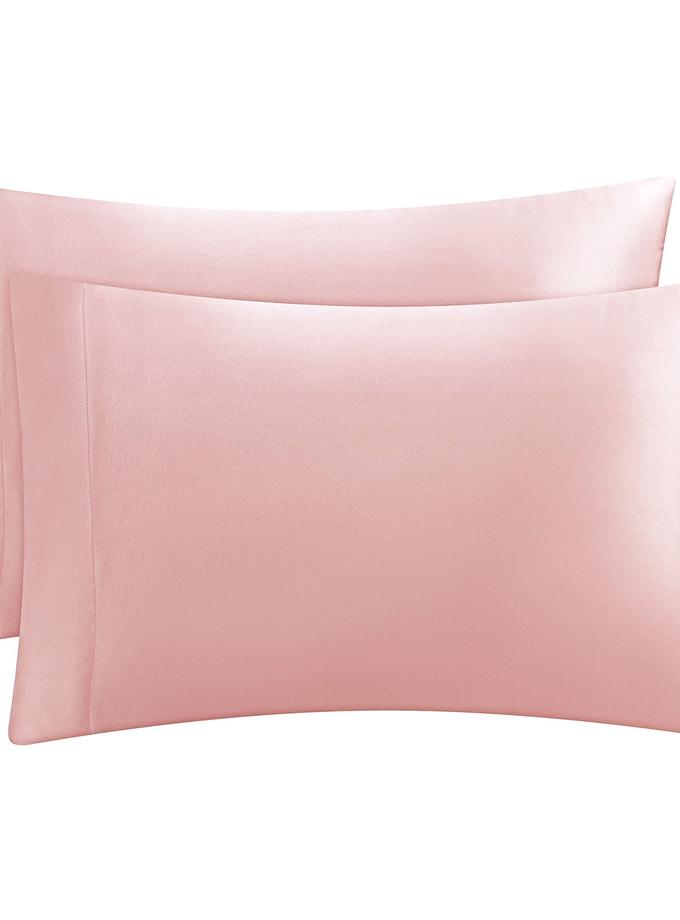 Solid Satin Pillow Case Set Best Buy