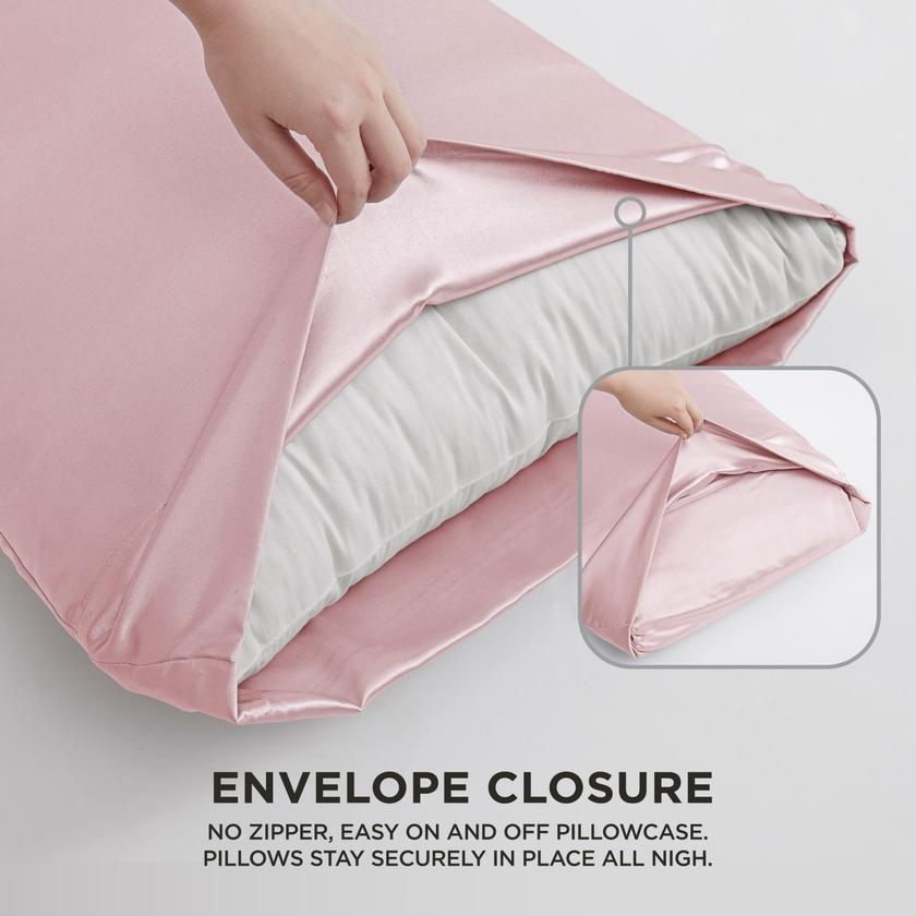 Solid Satin Pillow Case Set Best Buy