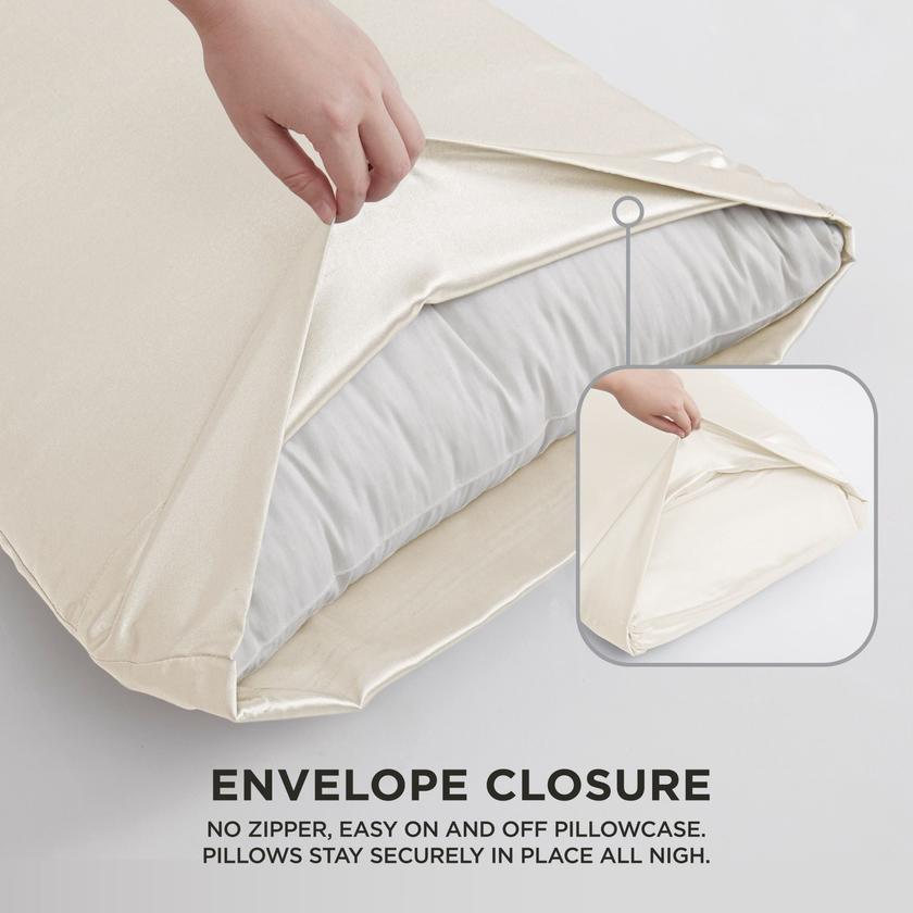 Solid Satin Pillow Case Set New Arrival