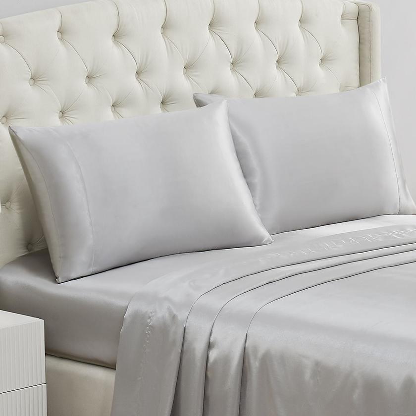 Solid Satin Pillow Case Set On Sale