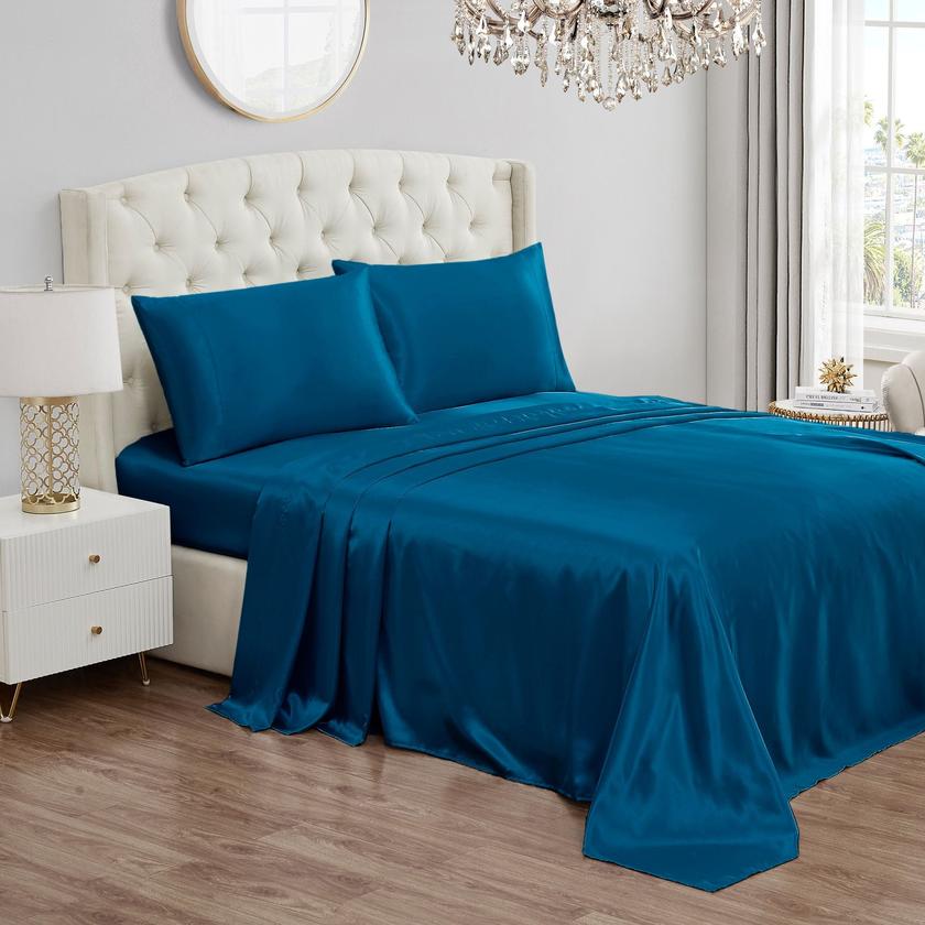 Solid Satin Sheet Set Best Buy