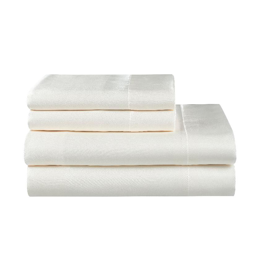 Solid Satin Sheet Set On Sale