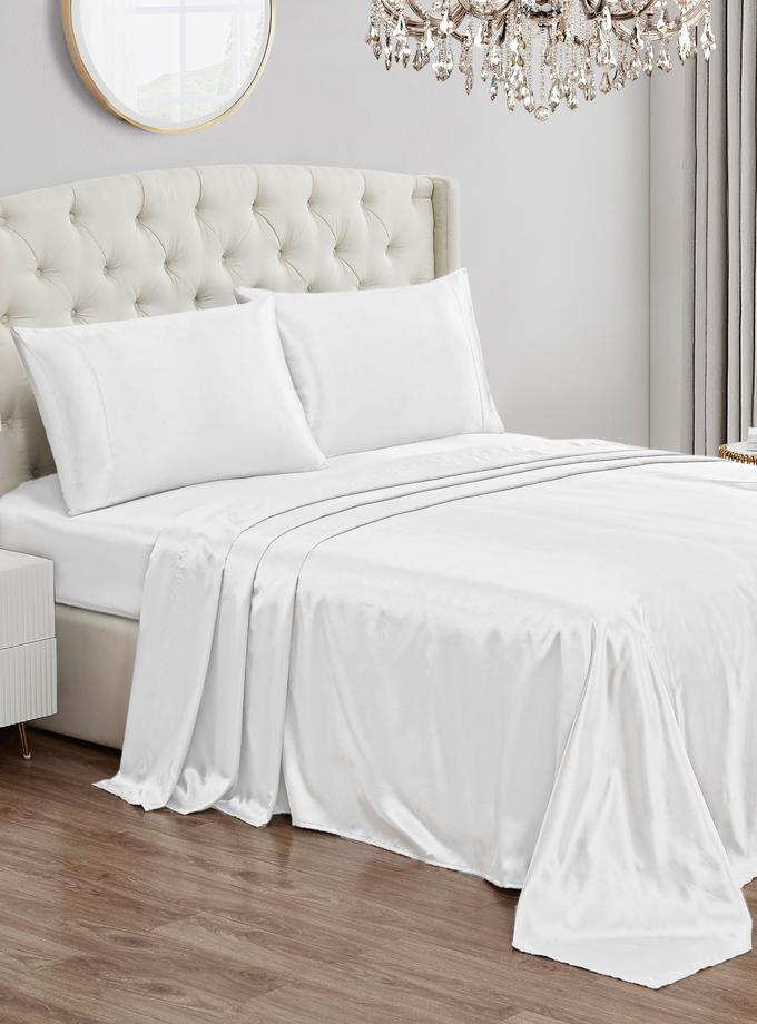 Solid Satin Sheet Set Same Day Delivery