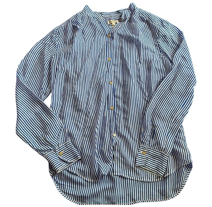 Striped Silk Button-Down—REJUICED For Sale