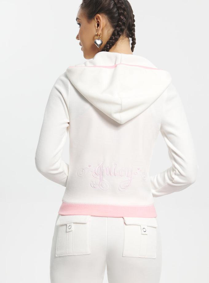 Sweetheart Cotton Velour Hoodie For Sale