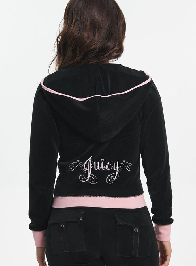 Sweetheart Cotton Velour Hoodie High Quality