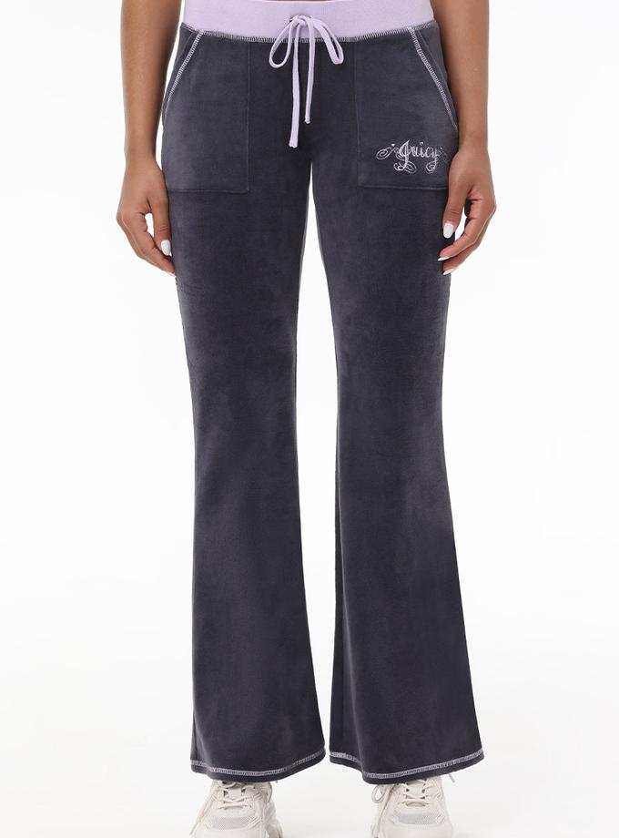 Sweetheart Cotton Velour Track Pants On Sale