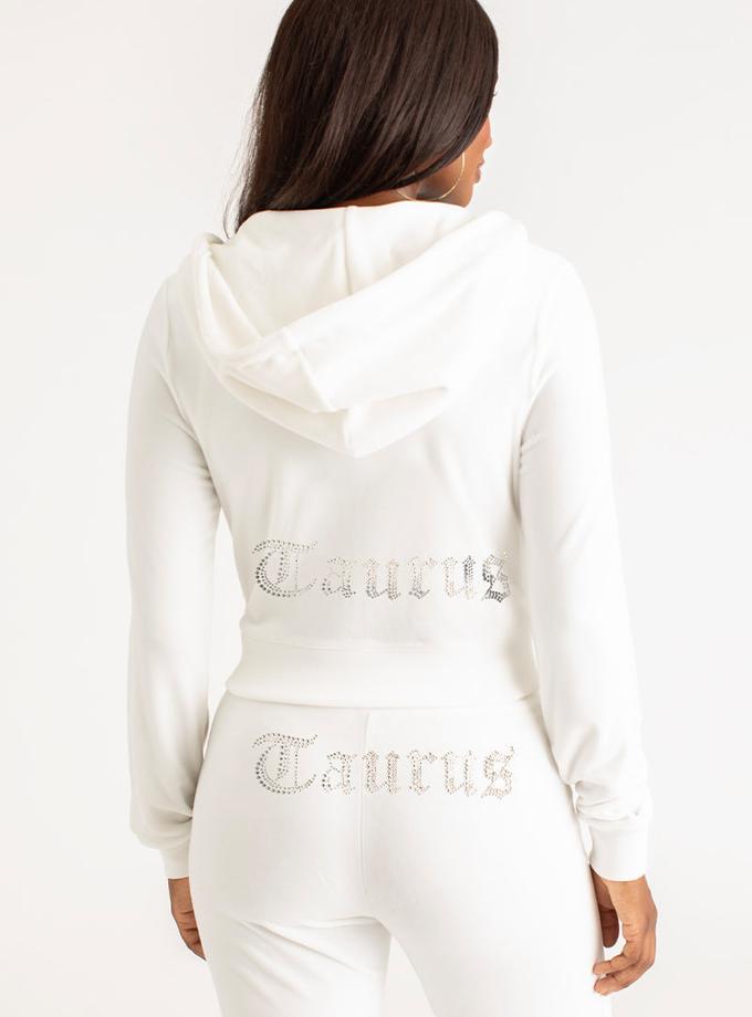 Taurus Big Bling Velour Hoodie Free shipping