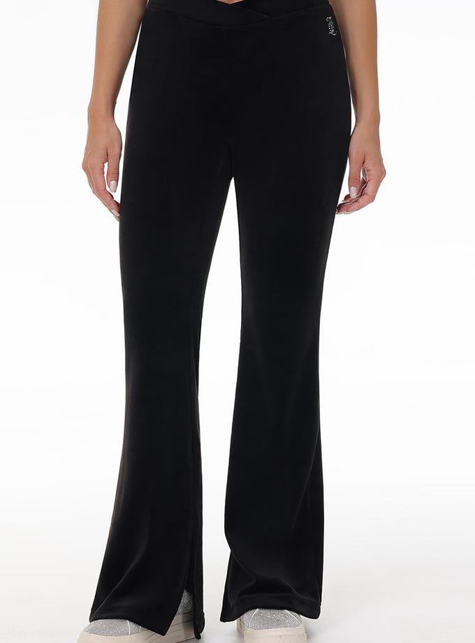 Velour Flare Pant With Slit High Quality