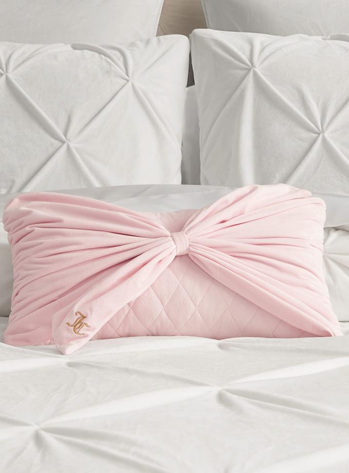 Velvet Bow Decorative Pillow For Sale