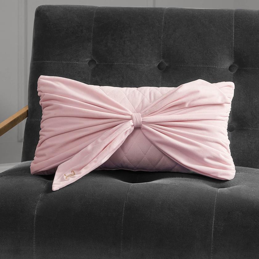 Velvet Bow Decorative Pillow For Sale