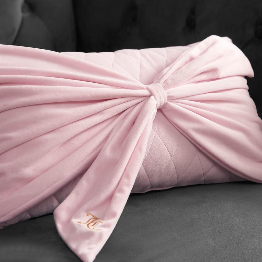 Velvet Bow Decorative Pillow For Sale