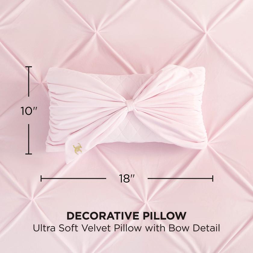 Velvet Bow Decorative Pillow For Sale