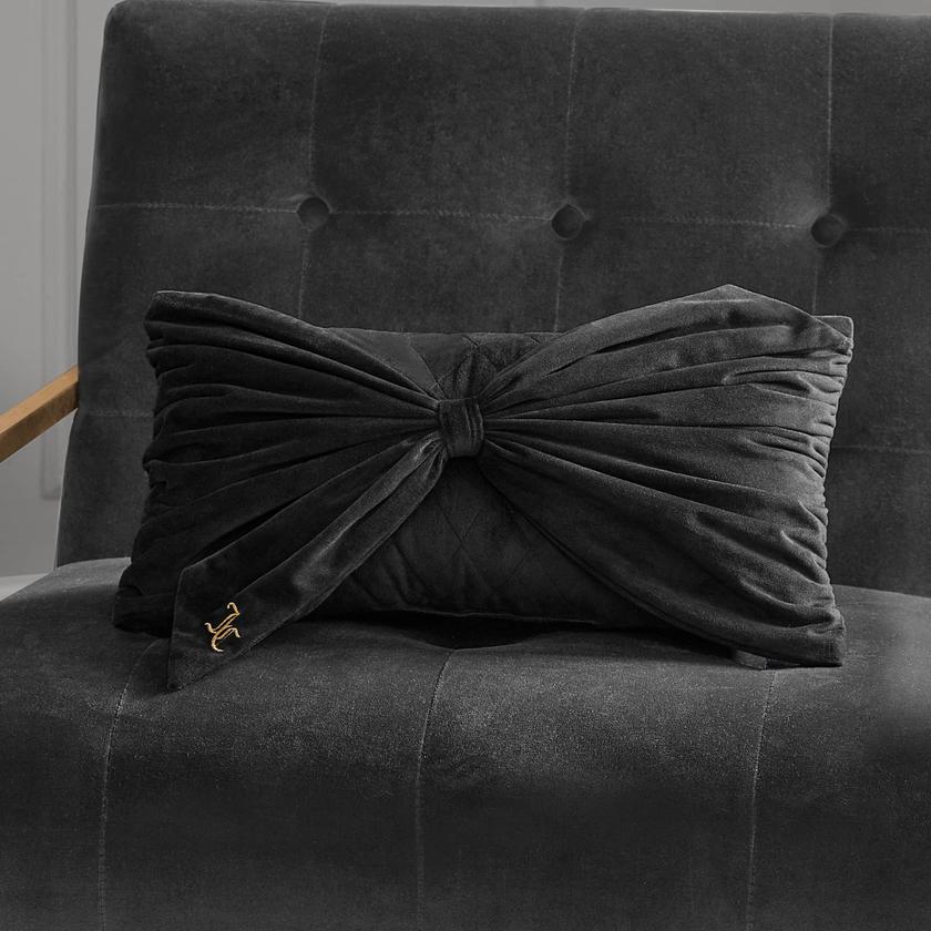 Velvet Bow Decorative Pillow High Quality