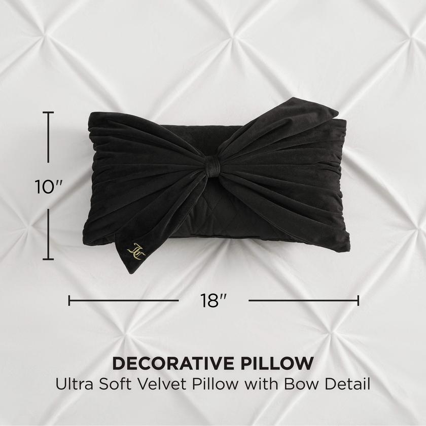 Velvet Bow Decorative Pillow High Quality