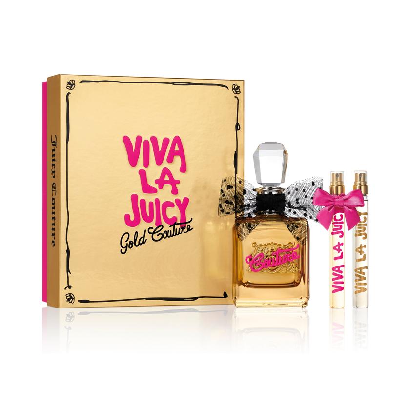 Viva La Juicy Gold Couture 3 Piece Gift Set For Sale